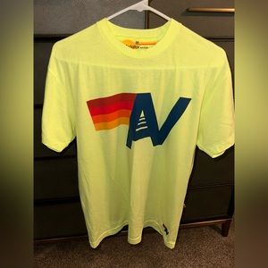 Aviator Nation Logo Tee Neon Yellow